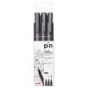 UNI-BALL Fineliner Pin 0.1-0.5mm PIN200(S) BLACK 3P schwarz
