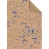 STEWO Geschenkpapier Sprenkel 2514579240 100x70cm blau FSC