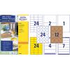 AVERY ZWECKFORM Etiketten Starter-Set 49300Z ass., perm. 15 Blatt