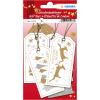 HERMA Geschenkanhänger Weihnachten 15273 weiss gold 6 Stück