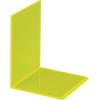 MAUL Buchstütze 10x10x13cm 3513611 transparent gelb 2 Stück