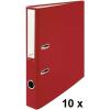 BÜROLINE Ordner 4cm 670090 rot, 10 Stück A4