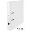 BÜROLINE Ordner 4cm 670093 weiss, 10 Stück A4