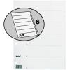 BIELLA Kartonregister A4 46540601U weiss 6-teilig