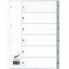 BÃœROLINE Register PP grau A4 620177 1-6