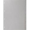 BÜROLINE Register PP grau A4 620183 A-Z
