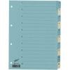 BÜROLINE Register Karton blau/beige A4 663403 1-10 210g