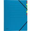 BIELLA Fächermappe A4 32840705U blau 7-teilig
