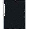 BÜROLINE Gummibandmappe A4 460699 schwarz, Karton