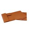 EROLA Gummibandmappe 650my A4 33299 braun Pressspan 3 Klappen