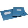 EROLA Gummibandmappe 650my A4 33299F blau Pressspan mit Fenster