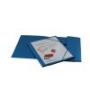 EROLA Gummibandmappe 650my A4 33299S blau Pressspan mit Fronttasche