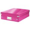 LEITZ Click&Store WOW Org.box M 60580023 pink 281x100x370mm