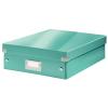 LEITZ Click&Store WOW Org.box M 60580051 eisblau 281x100x370mm