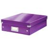 LEITZ Click&Store WOW Org.box M 60580062 violett 281x100x370mm