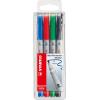 STABILO OHP Pen non-perm. M 853/4 4er Etui