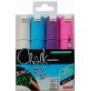 UNI-BALL Chalk Marker 8mm PWE8M.4C.2 4 Farben, Etui