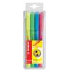 STABILO Textmarker Flash 1-3,5mm 555/4 4 Farben ass.