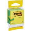 POST-IT Mini Cube 51x51mm 2012-L neon lemon 400 Blatt