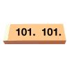 SIMPLEX Garderobenblock 101-200 13080 orange 100 Blatt