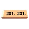 SIMPLEX Garderobenblock 201-300 13087 orange 100 Blatt