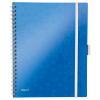 LEITZ Spiralbuch WOW A4 46440036 blau