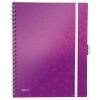 LEITZ Spiralbuch WOW A4 46440062 violett