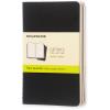 MOLESKINE Notizheft Cahier A6 704918 blanko, schwarz 3 Stück