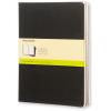 MOLESKINE Notizheft Cahier XL 25x19cm 705038 blanko, schwarz 3 Stück