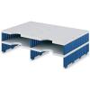 STYRO Styrodoc duo Aufbaueinheit 268-12021.38 grau/blau 4 Fächer