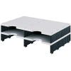 STYRO Styrodoc duo Aufbaueinheit 268-12021.98 schwarz/grau 4 Fächer