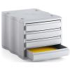STYRO Schubladenbox grau/grau 248850088 4 Fächer