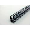 GBC Plastikbinderücken 12mm A4 4028177 schwarz, 21 Ringe 100 Stück