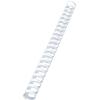 GBC Plastikbindrücken 22mm A4 4028612 weiss, 21 Ringe 100 Stück