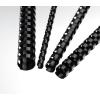 RENZ Plastikbinderücken 12mm A4 17120121 schwarz, 21 Ringe 100 Stück
