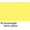 URSUS Plakatkarton 68x96cm 1001512 380g, citronengelb