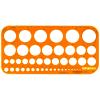 RUMOLD Kreisschablone 1-36mm 2010 orange/transp.