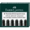 FABER-CASTELL Tintenpatrone 185507 schwarz 6 Stück