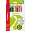 STABILO Farbstifte Green Trio 6203/12 12 Farben Etui