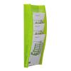 STYRO Wandprospekthalter A4 128-340.0250 kiwi 4 Fächer