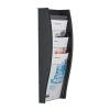 STYRO Wandprospekthalter A4 128-340.0292 anthrazit 4 Fächer
