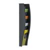 STYRO Wandprospekthalter 5 Fächer 128-360.0292 anthrazit,152x104x577mm