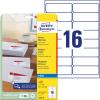AVERY ZWECKFORM Adressetiketten 99,1x33,9mm J8162-25 weiss 400 Stück