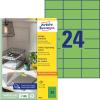 AVERY ZWECKFORM Etiketten 70×37mm 3450 grün 2400 Stück
