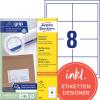 AVERY ZWECKFORM Etiketten 97×67,7mm 3660 weiss 800 Stk./100 Blatt