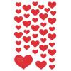 Z-DESIGN Sticker Creative 4371 Herze rot 2 Stück
