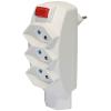 STEFFEN Abzweigstecker 1499755 weiss 4 Stecker