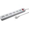 STEFFEN Steckdosenleiste 1,5m 207603216S weiss 6 Stecker