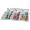 RIEFFEL SWITZERLAND Geldkassetten Einsatz 7-NOTENFACH 28,6×23×4,6cm 3-teilig