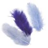 KNORR PRANDELL Marabufedern 10cm 6619935 blau 15 Stück